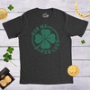 Saint Patricks Day Partying Parade Graphic Funny T Shirts for Men(Heather Black – Rub for Luck)