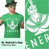 Saint Patricks Day Partying Parade Graphic Funny T Shirts for Men(Heather Green – Big Pat Energy)