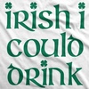 St Patricks Day Maternity Shirt – Irish I Could Drink Tee(White)
