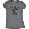 Candy Chocolate and Candy Easter Funny Graphic T Shirt for Women(Dark Heather Grey – Losing My Mind)