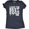 Candy Chocolate and Candy Easter Funny Graphic T Shirt for Women(Heather Navy – Best Eggs)
