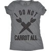 Candy Chocolate and Candy Easter Funny Graphic T Shirt for Women(Light Heather Grey – Do Not Carrot)