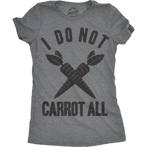 Candy Chocolate and Candy Easter Funny Graphic T Shirt for Women(Light Heather Grey – Do Not Carrot)