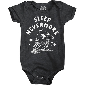Sleep Nevermore Baby Bodysuit Funny Halloween Jumper For Infants