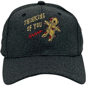 Thinking of You Hat Funny Sarcastic Voodoo Doll Graphic Novelty Cap