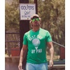 Mens Best Dad By Par T Shirt Funny Fathers Day Golf Tee(Heather Green – Dad By Par)