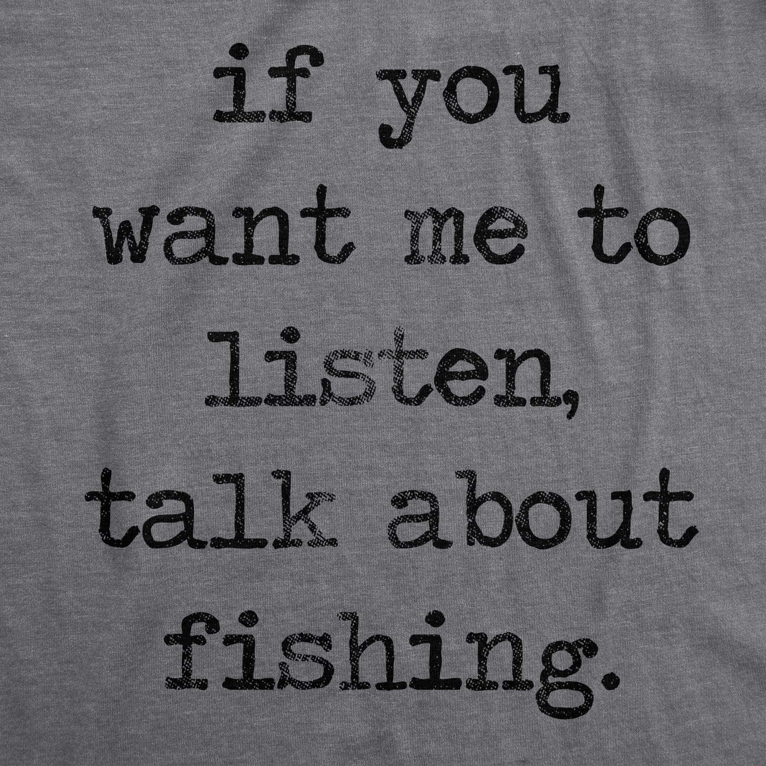image:imageMens Size Matters Funny Fishing Novelty Sarcastic Tee Guys GiftDark Heather Grey Listen