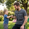 Cool Dad Shirts Funny Father’s Day Sarcastic Tees for Rad Fathers(Dark Heather Grey – Mess With Kid)