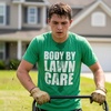 Cool Dad Shirts Funny Father’s Day Sarcastic Tees for Rad Fathers(Heather Green – Body By Lawn Care)