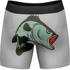 Funny Fishing and Hunting Boxers for Men Sarcastic Briefs for Guys(Big Bass)