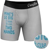 Funny Fishing and Hunting Boxers for Men Sarcastic Briefs for Guys(Two Hands)