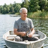 Mens Funny Dad and Grandpa Fishing T Shirts(Dark Heather Grey – Reel Cool Grandpa)