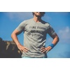 Mens I Like Fishing and Maybe 3 People Funny Hunting Dad T Shirt(Dark Heather Grey)