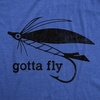 Mens Size Matters Funny Fishing Novelty Sarcastic Tee Guys Gift(Heather Royal – Gotta Fly)