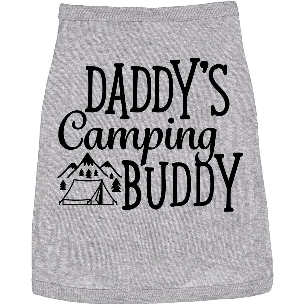 image:imageDog Shirt Daddys Camping Buddy Cute Outdoor Clothes for Puppy Grey XXLXLarge