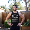 Awesome Dads Have Tattoos and Beards Funny Mens Tank Tops(Black)