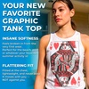 Womens Star Spangled Hammered Tank Top Funny Patriotic Tank(Heather Red)