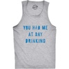 Fitness You Had Me At Day Drinking Funny Mens Tank Tops(Light Heather Grey)