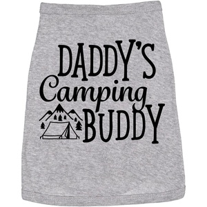 Dog Shirt Daddys Camping Buddy Cute Outdoor Clothes for Puppy Grey XXL(Large)