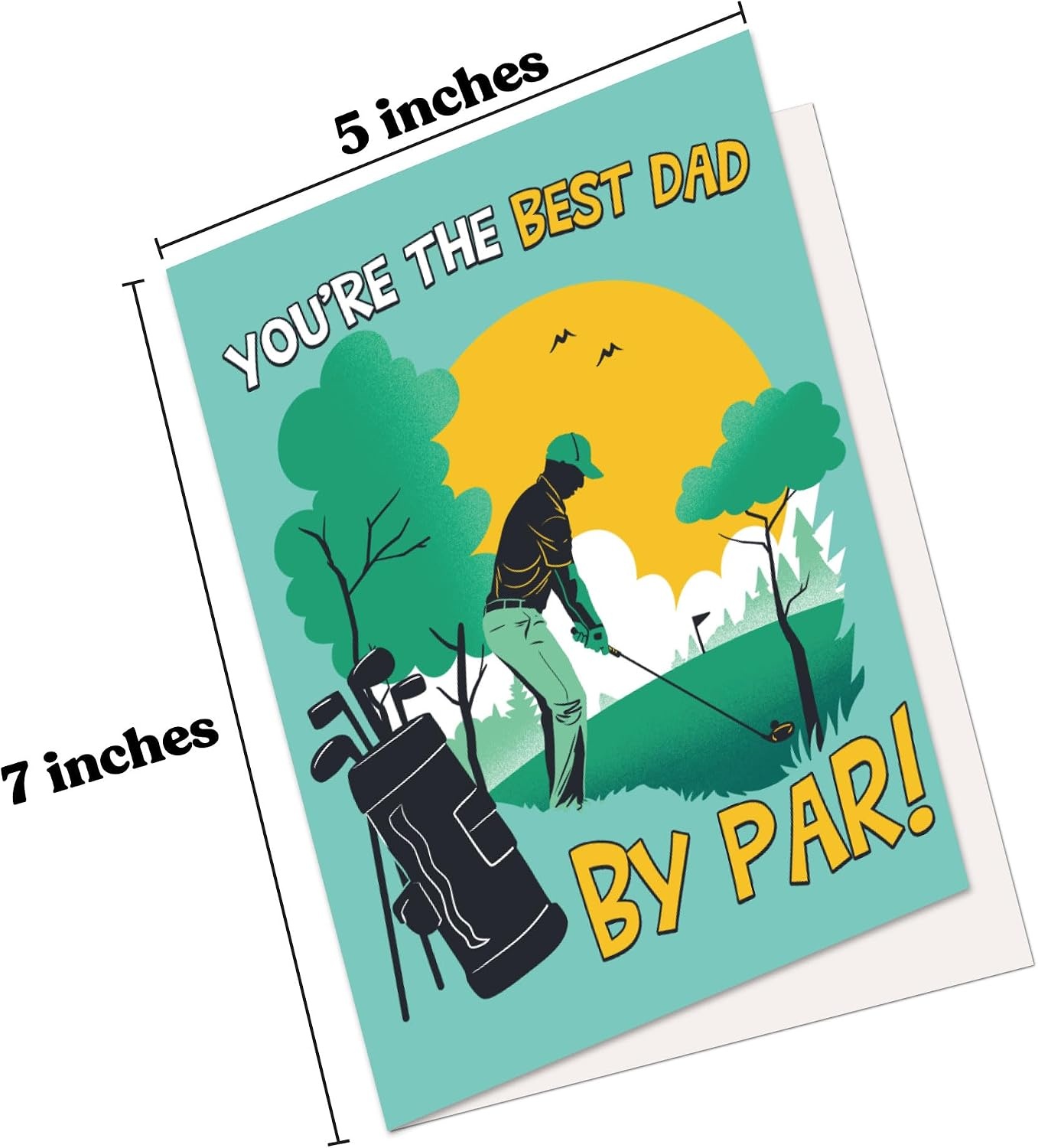 image:imageFunny Fathers Day Cards Best Dad By Par Golfing Card 1 PackDad By Par