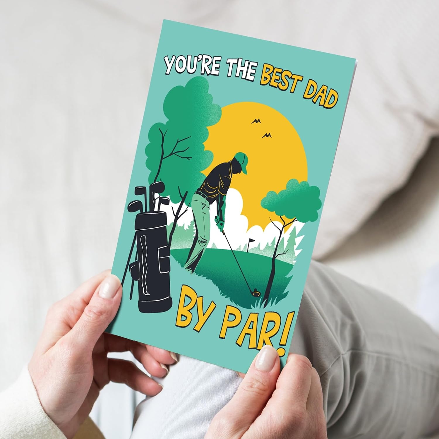 image:imageFunny Fathers Day Cards Best Dad By Par Golfing Card 1 PackDad By Par