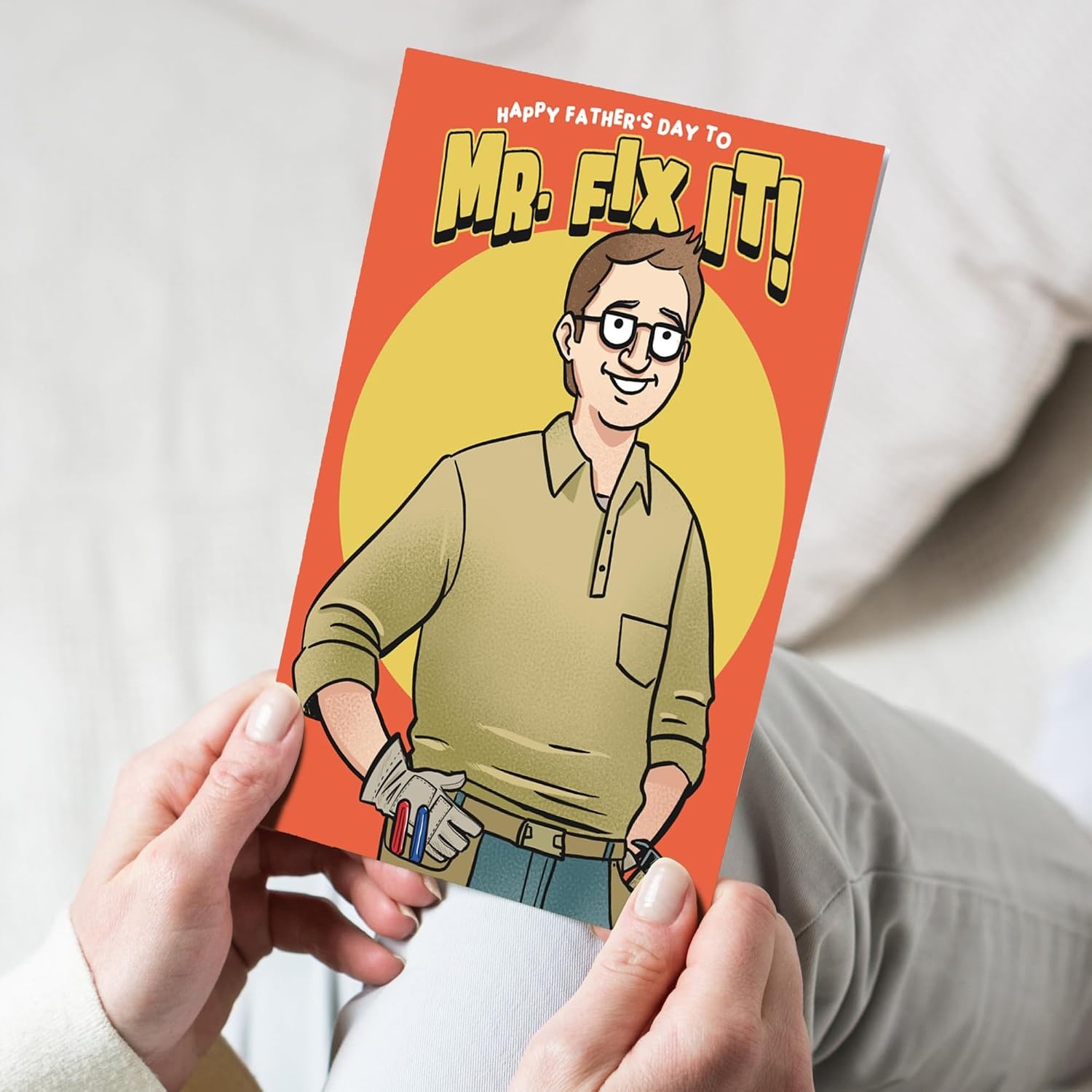 image:imageFunny Fathers Day Cards Best Dad By Par Golfing Card 1 PackMr Fix It