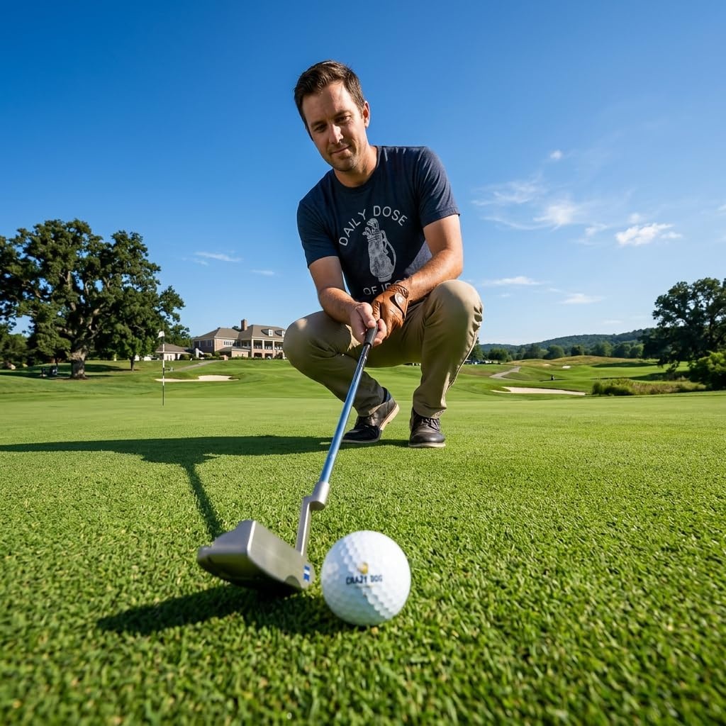 image:imageGolfing with Sarcastic Sayings Golf Funny Hilarious Mens T ShirtsHeather Navy Iron Dose