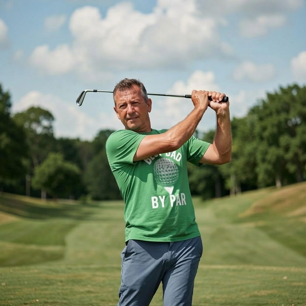 image:imageMens Always Wash Your Balls Funny Golf Fathers Day Golfer Tee GreenHeather Green Easily Distracted
