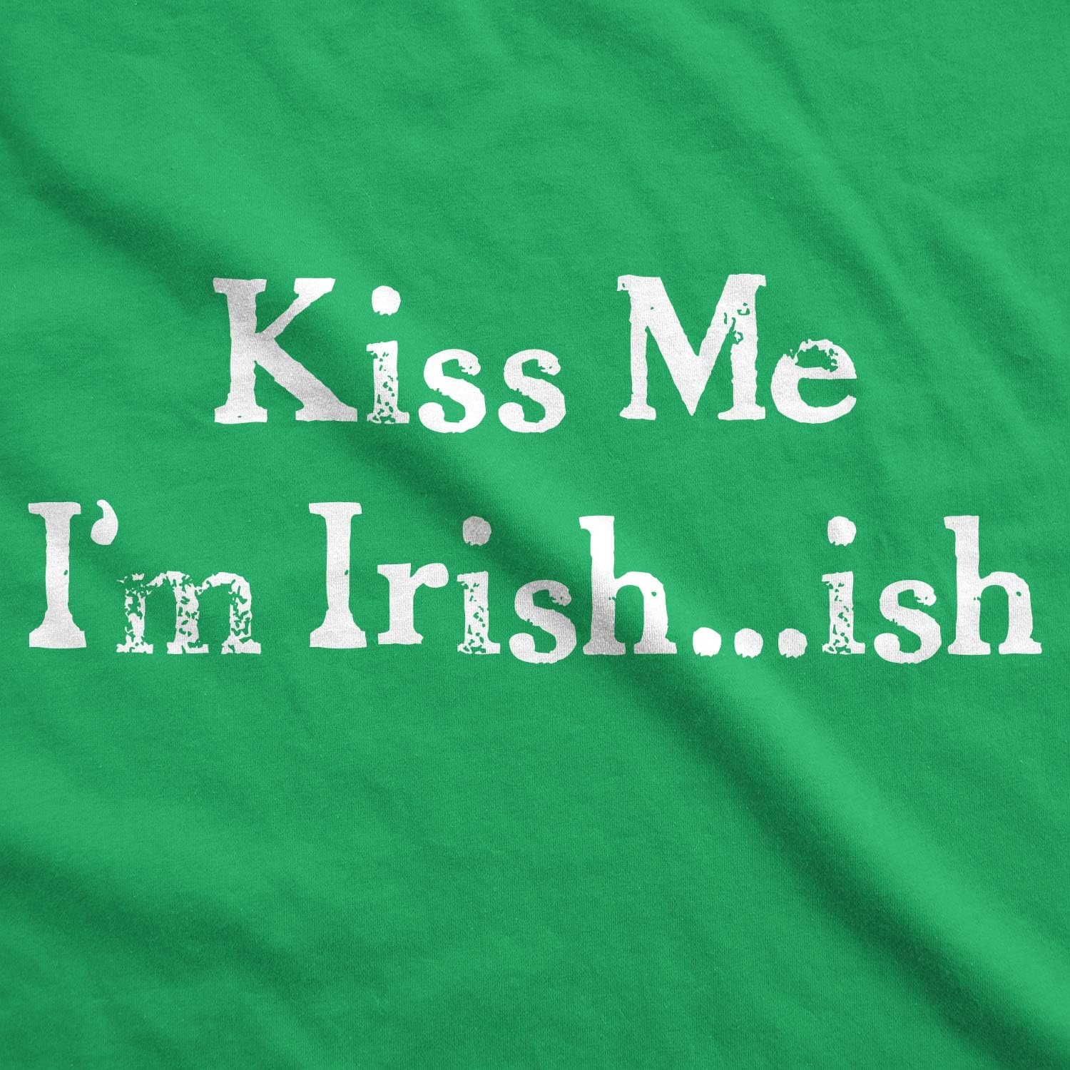 image:imageMens Saint Patricks T Shirt Funny Irish Tees Cool Party TeesHeather Green Kiss Me