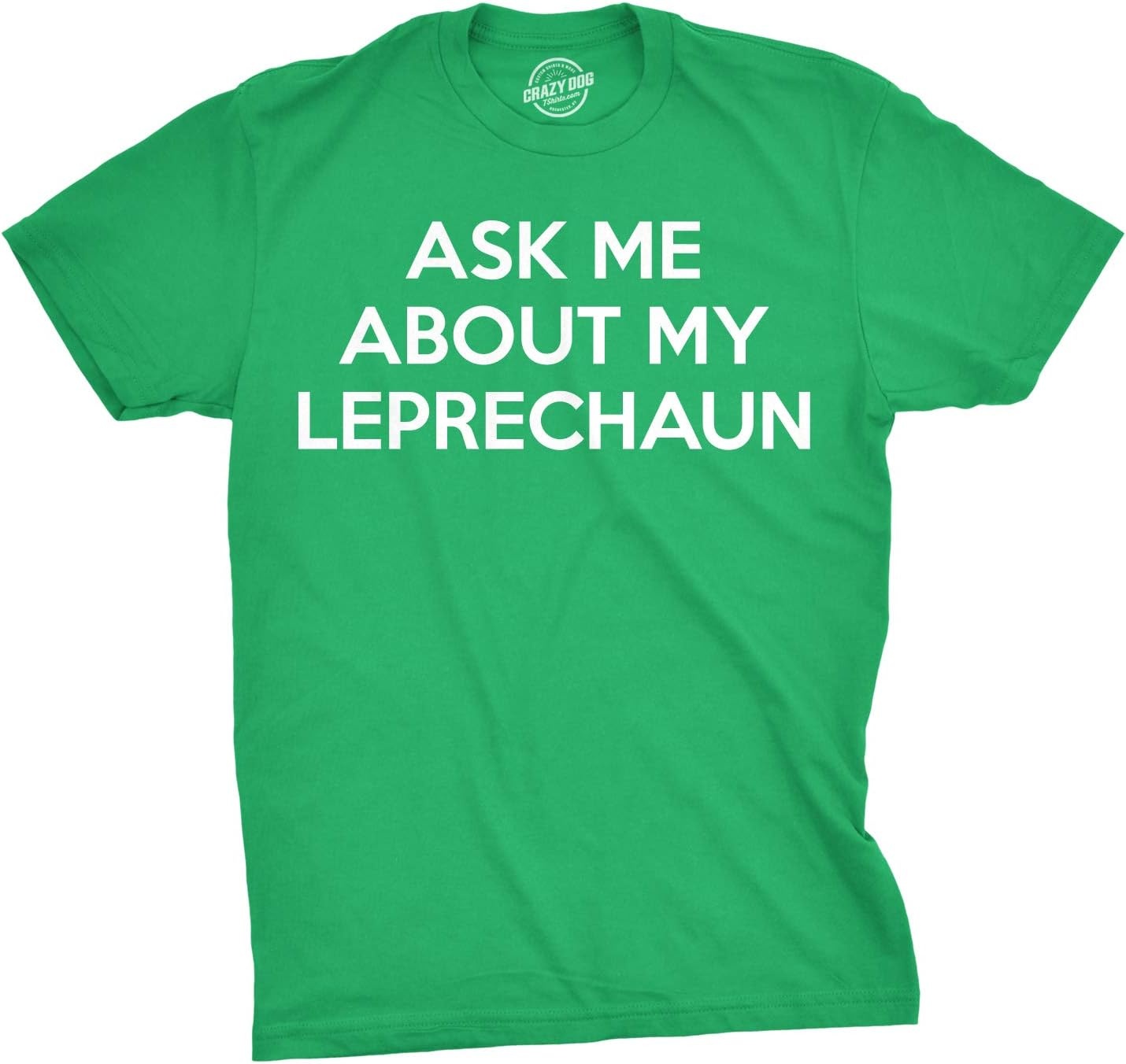 image:imageMens Saint Patricks T Shirt Funny Irish Tees Cool Party TeesHeather Green Leprechaun Flip