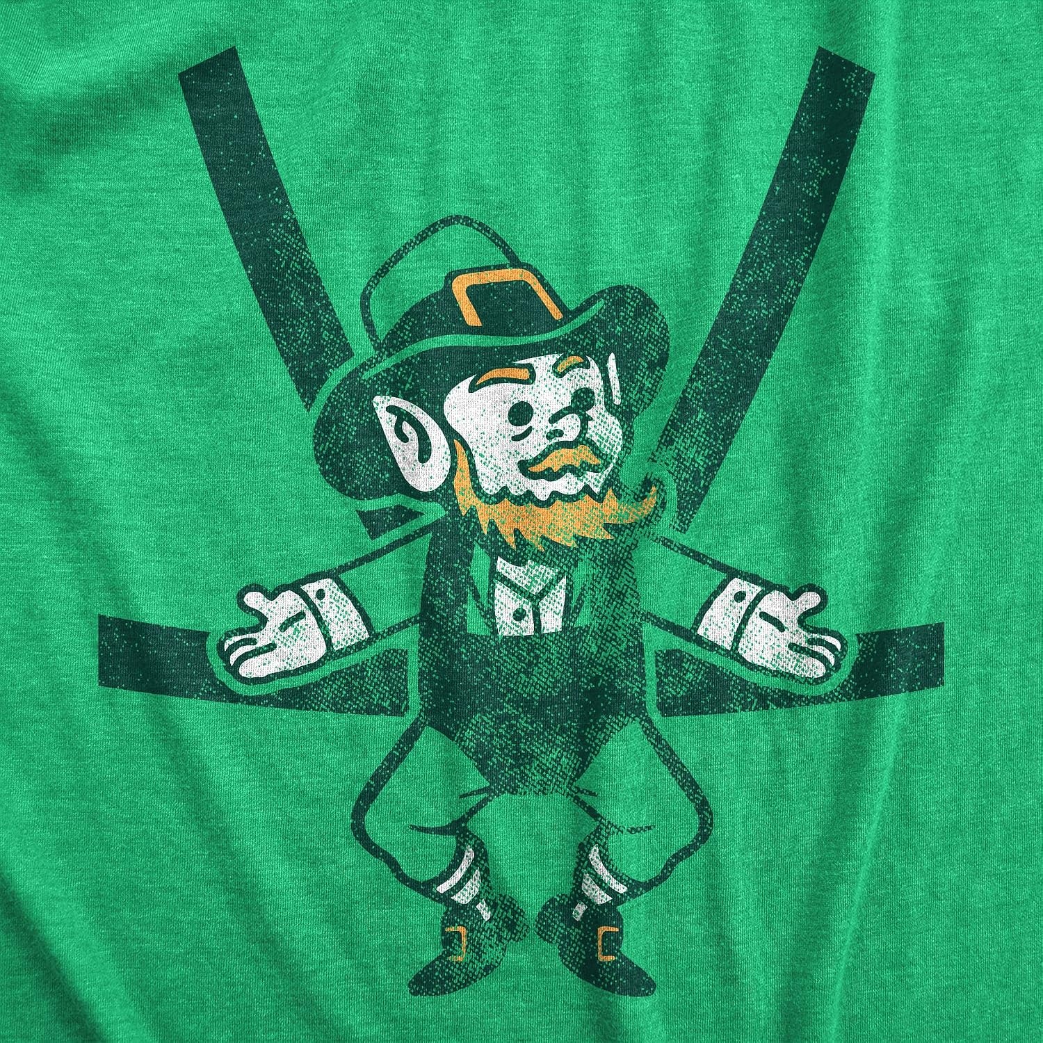 image:imageMens Saint Patricks T Shirt Funny Irish Tees Cool Party TeesHeather Green Leprechaun Harness