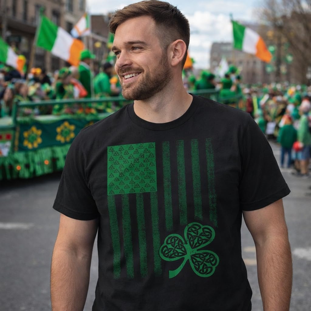 image:imageMens Saint Patricks T Shirt Funny Irish Tees Cool Party TeesLight Heather Grey Ben Drankin