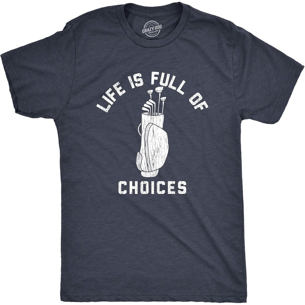 image:imageMens Always Wash Your Balls Funny Golf Fathers Day Golfer Tee GreenHeather Navy Choices