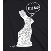 Easter Bunny Graphic Novelty Humor Funny T Shirts for Men(Heather Black – Bite Me)