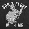 Easter Bunny Graphic Novelty Humor Funny T Shirts for Men(Heather Black – Fluff With Me)