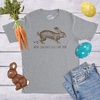 Easter Bunny Graphic Novelty Humor Funny T Shirts for Men(Light Heather Grey – Chocolate Eggs)