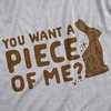 Easter Bunny Graphic Novelty Humor Funny T Shirts for Men(Light Heather Grey – Piece of Me)