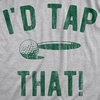 Golfing with Sarcastic Sayings Golf Funny Hilarious Mens T Shirts(Light Heather Grey – Tap That)