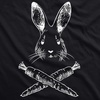 Jolly Roger Easter Funny Bunny Skull Crossbones Egg Hunt T Shirt(Black)