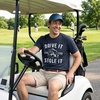 Mens Always Wash Your Balls Funny Golf Fathers Day Golfer Tee Green(Heather Navy – Stole It)
