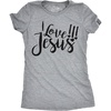 I Love Jesus Cute Religious Christian Easter Shirt for Women(Light Heather Grey)