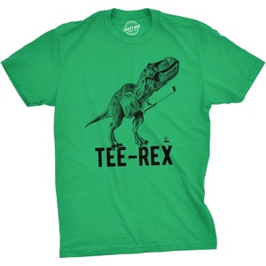 Golfing with Sarcastic Sayings Golf Funny Hilarious Mens T Shirts(Heather Green – Tee Rex)