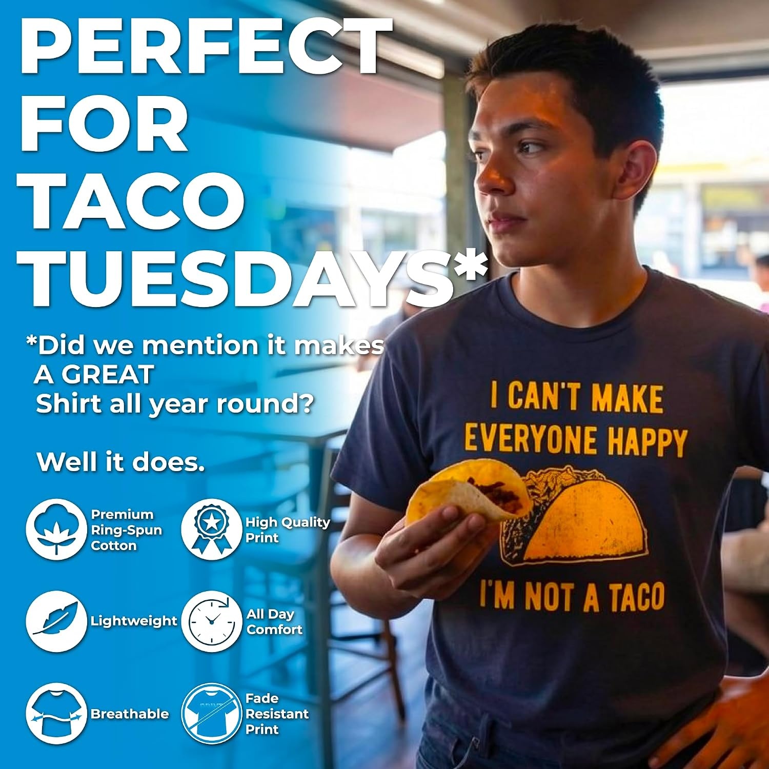 image:imageMens Fitness Taco Funny T Shirt Sarcastic Gym Tee for GuysHeather Green