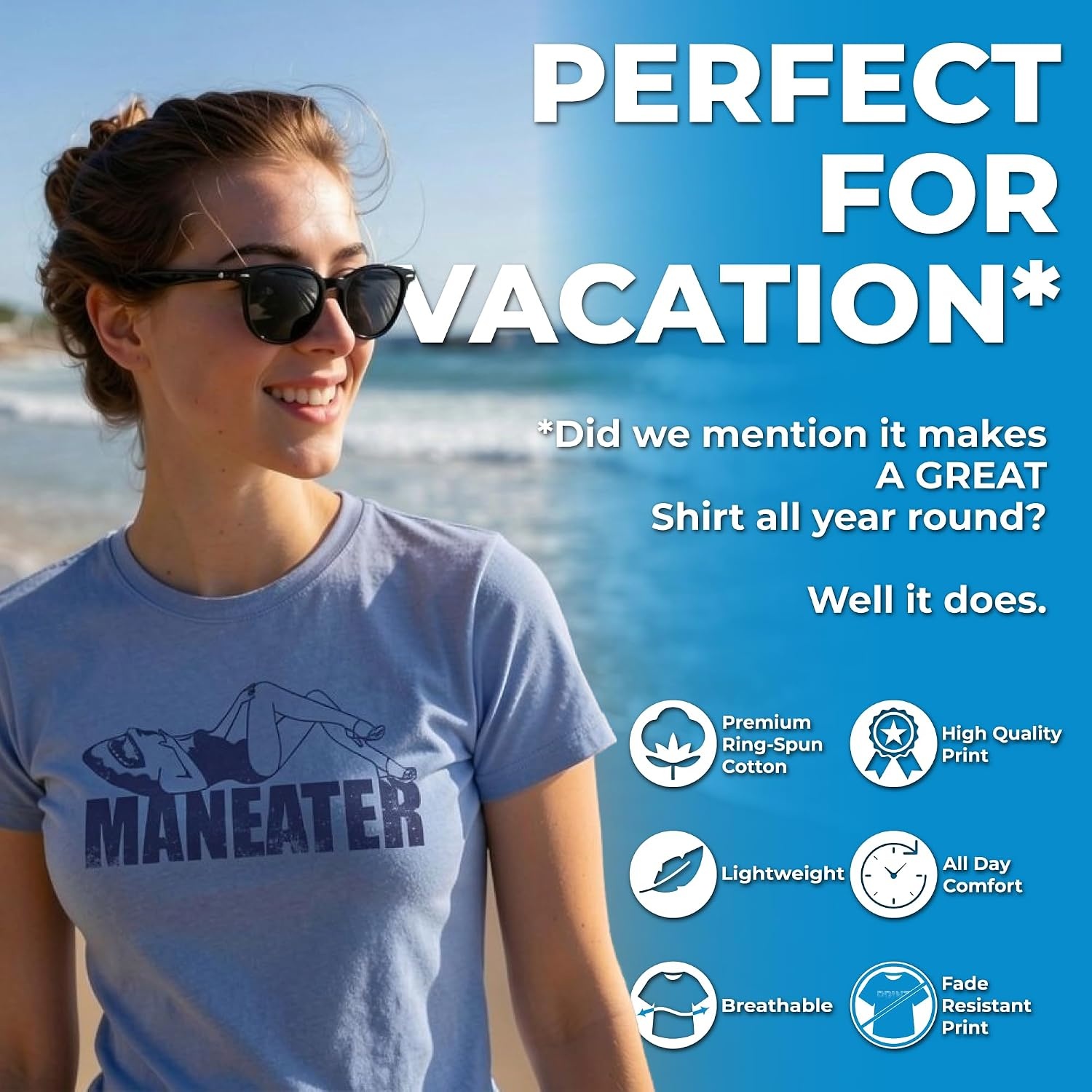 image:imageBoating with A Side of Drinking Funny Graphic T Shirt for Women