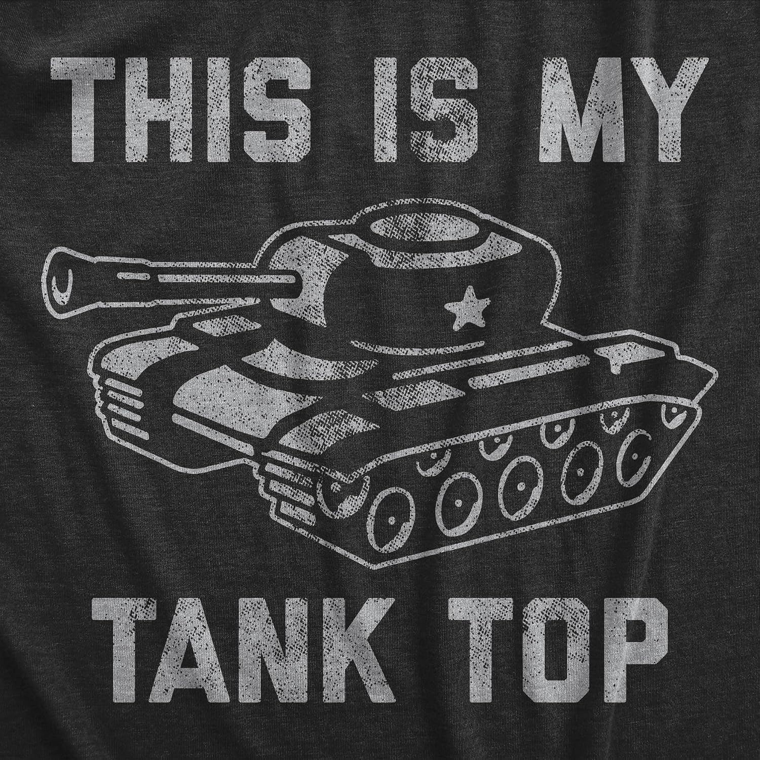 image:imageThis is My Tank Top Funny Army Military Joke Mens TShirtsHeather Black Tank Top