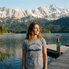 On Lake Time Summer Vacation Outdoors Funny T Shirt for Women(Light Heather Grey)