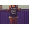 Womens I Flexed and The Sleeves Fell Off Funny Tank Top(Royal)