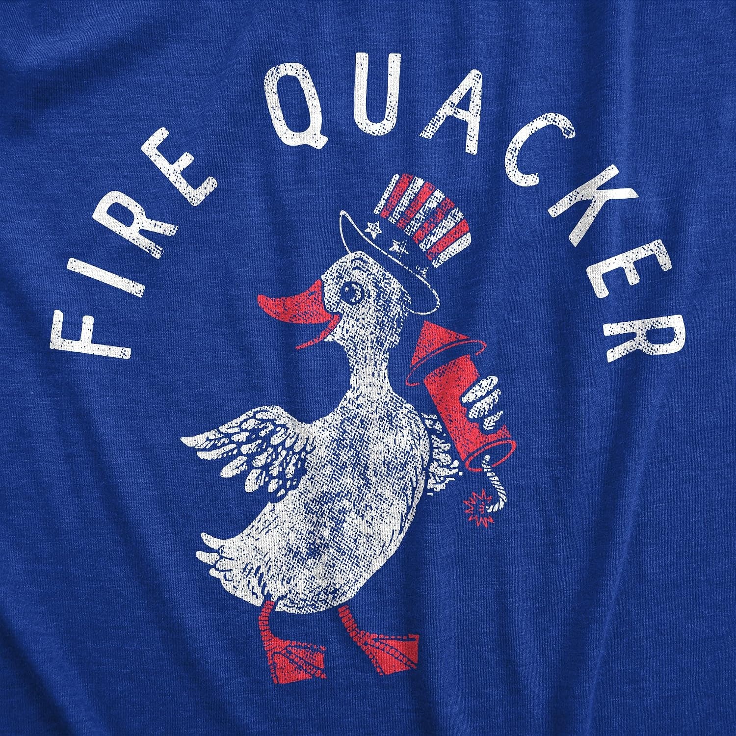 image:imageFire Quacker Fourth of July Duck Fireworks Funny T Shirts for MenHeather Royal