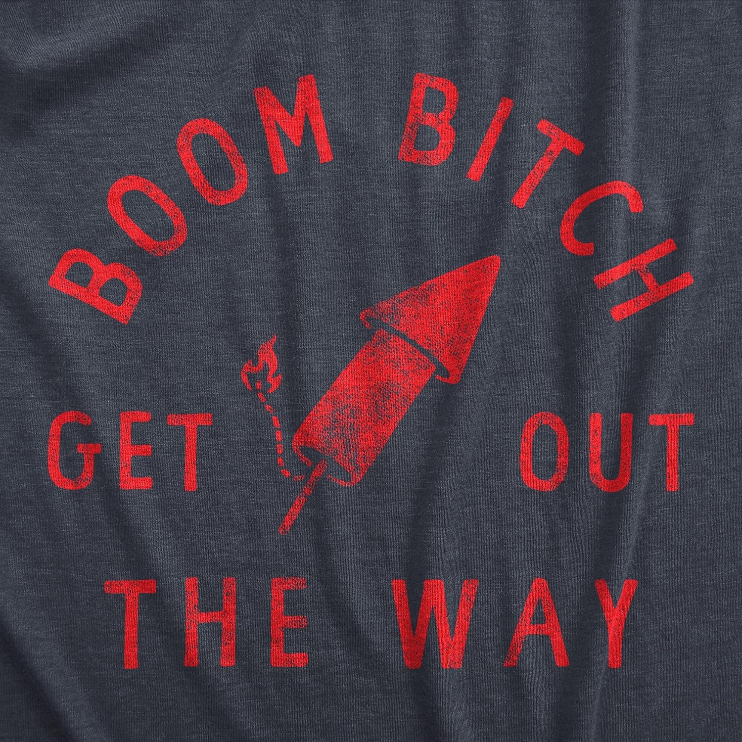 image:imageFirework Fourth of July Firecracker Humor Funny T Shirts for MenHeather Navy Boom B