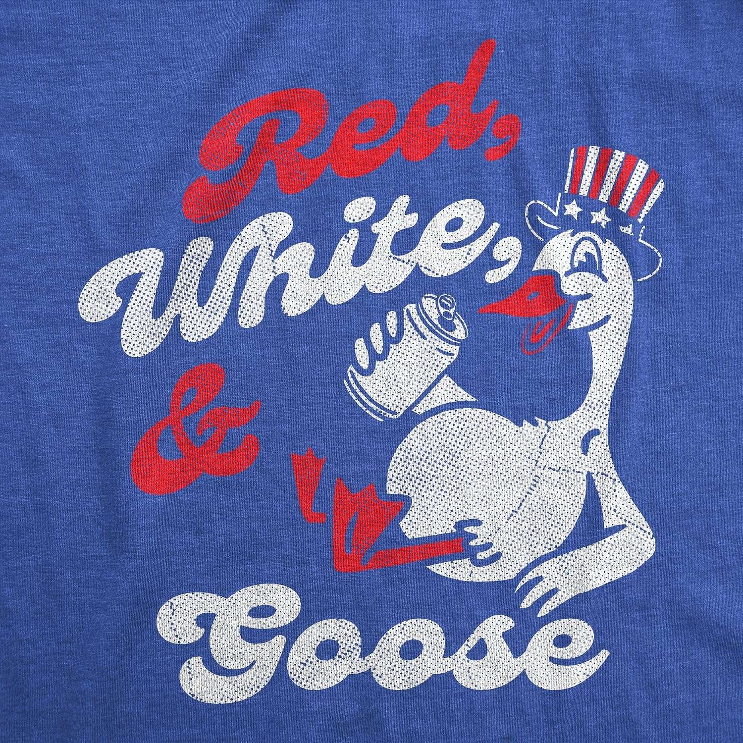 image:imageMens Funny Red White and Goose Fourth of July Tee